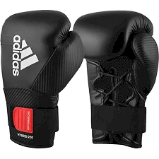 Боксерські рукавички Adidas Hybrid 250 Duo (чорні, ADIH250TG)