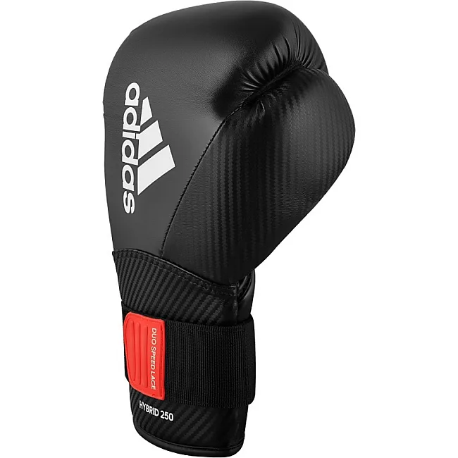 Боксерські рукавички Adidas Hybrid 250 Duo (чорні, ADIH250TG)