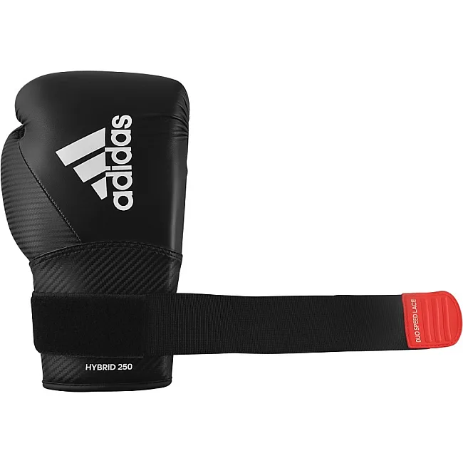 Боксерські рукавички Adidas Hybrid 250 Duo (чорні, ADIH250TG)