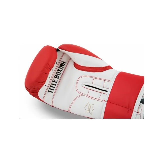 Боксерские перчатки для тренировок TITLE Pro Style Leather 3.0 Red
