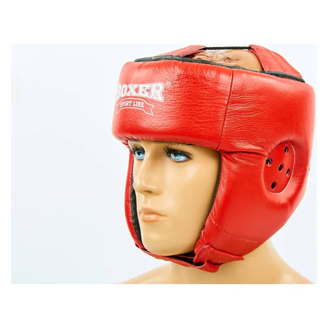 Боксерский шлем Boxer (кожа)