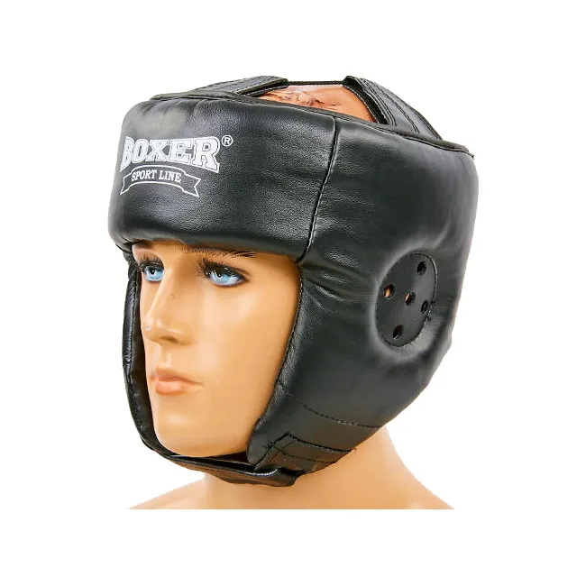 Боксерский шлем Boxer (кожа)