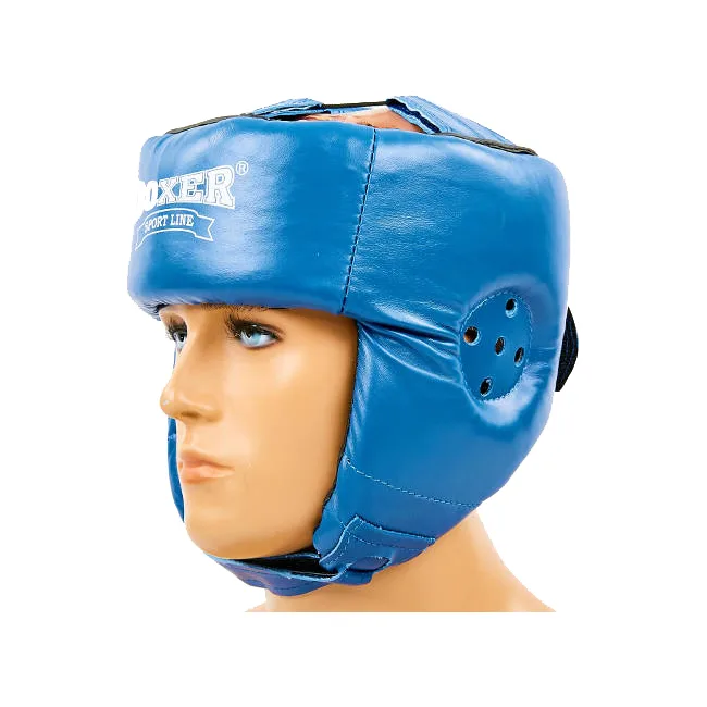 Боксерский шлем Boxer (кожа)