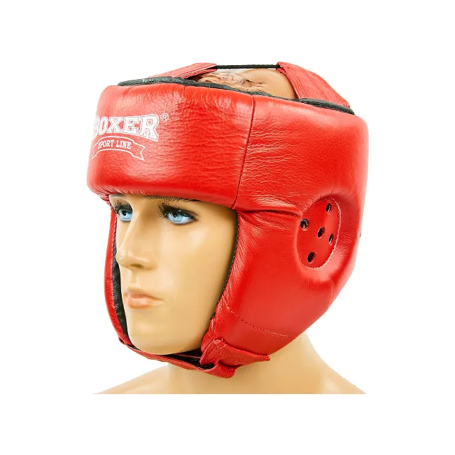 Боксерский шлем Boxer (кожа)