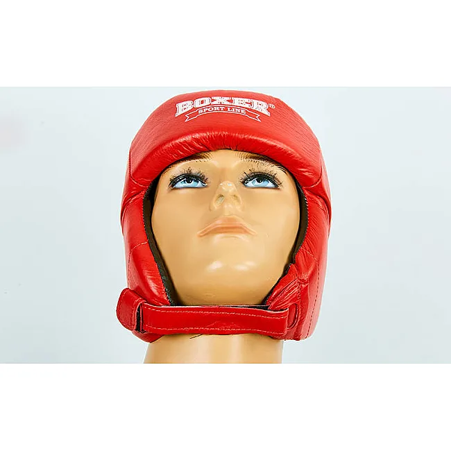Боксерский шлем Boxer (кожа)