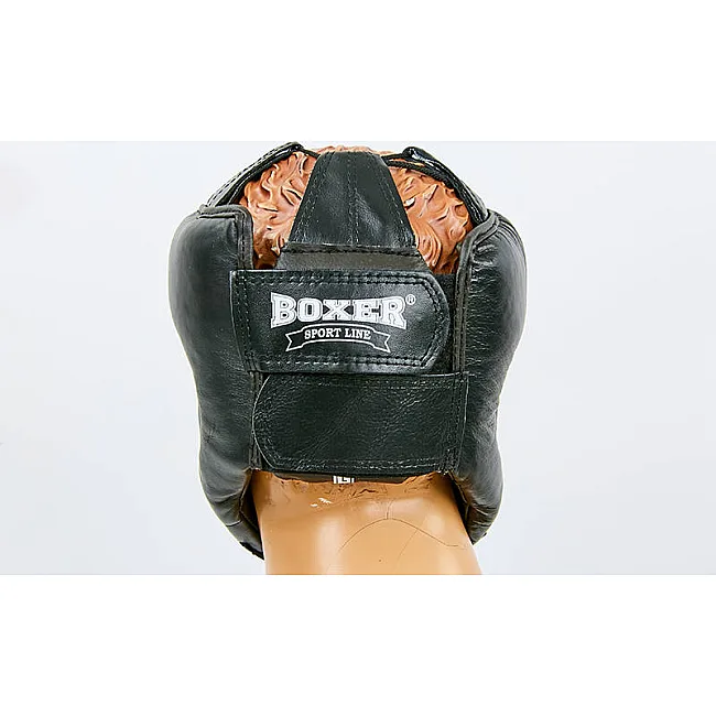 Боксерский шлем Boxer (кожа)
