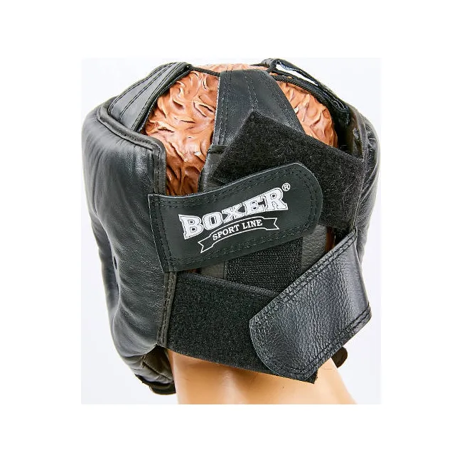 Боксерский шлем Boxer (кожа)