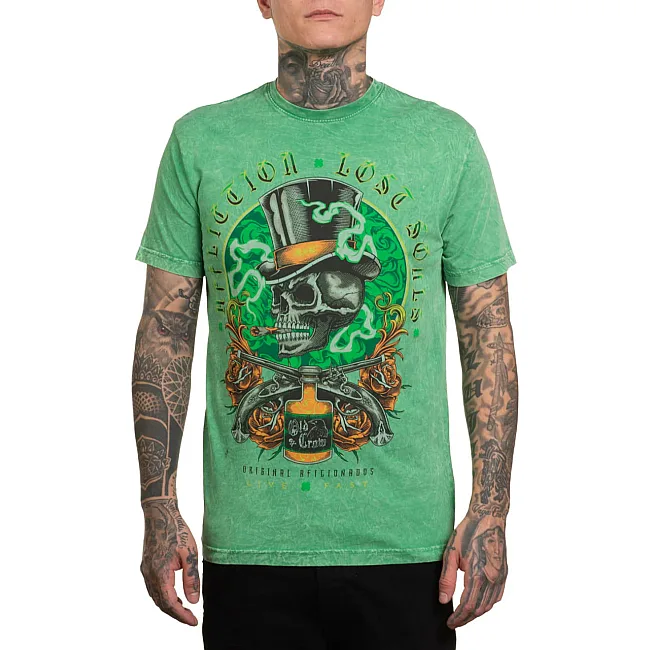 Футболка мужская AFFLICTION Distilled Pistols Tee