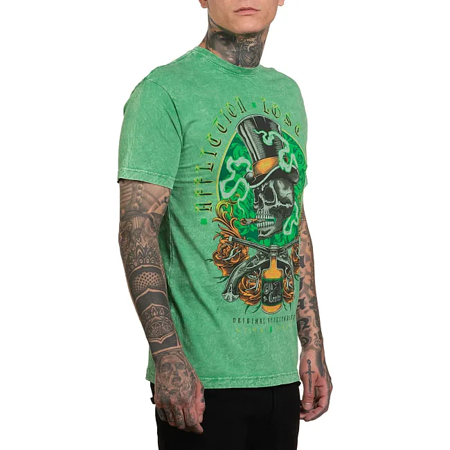 Футболка мужская AFFLICTION Distilled Pistols Tee