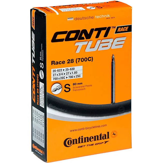 Камера для велосипеда CONTINENTAL Race 28", 18-622 -> 25-630, S8, 150 г.