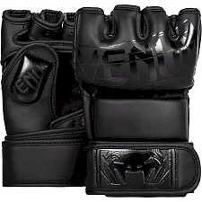 Перчатки ММА Venum Undisputed 2.0 Semi Leather Matte Black