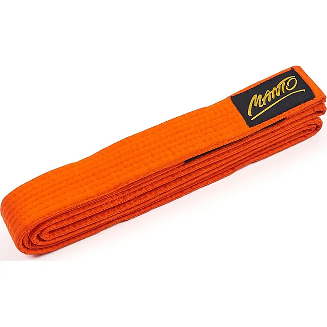 Пояс для кимоно детский MANTO Belt BJJ Tag Orange