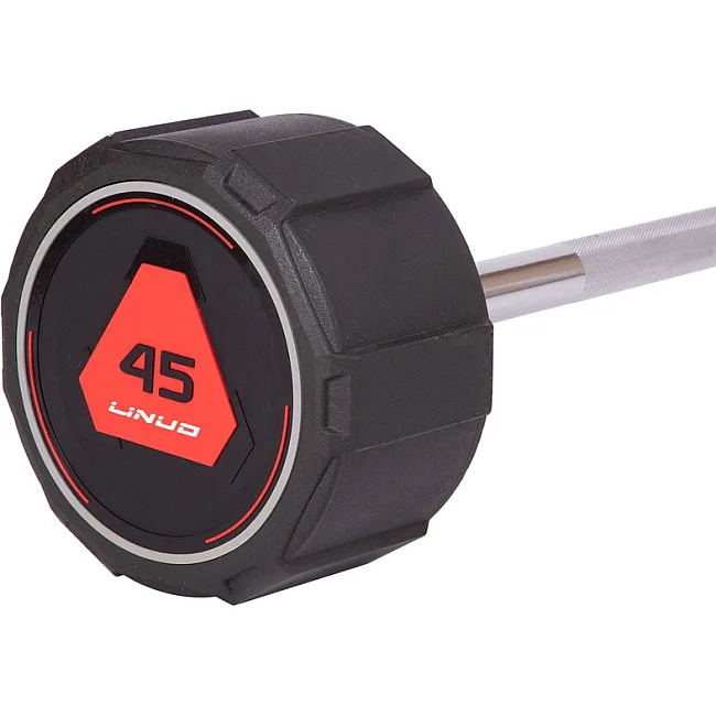 Прямая фиксированная штанга LI NUO TA-3622-45 длина-121см 45кг