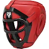 Шлем для бокса RDX T1 With Removable Face Cage Red