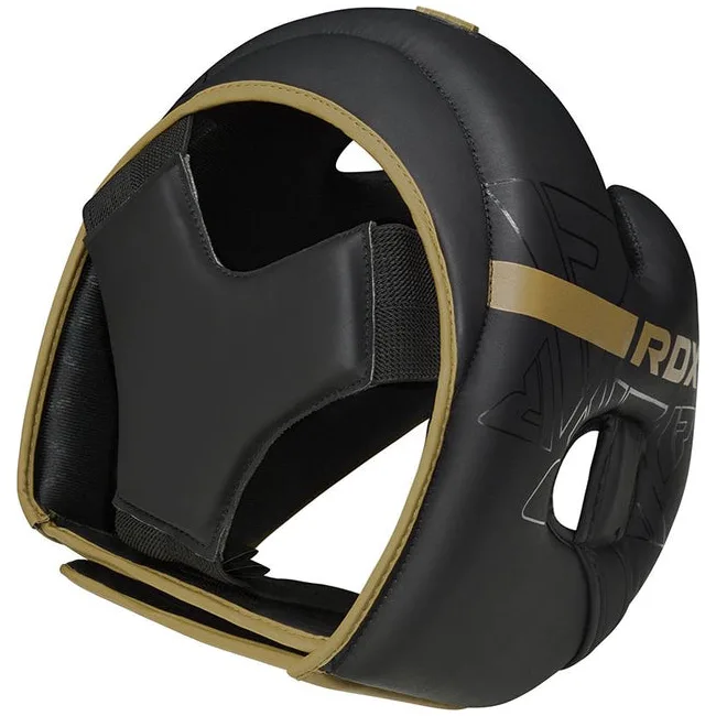 Шолом для боксу RDX F6 Kara Head Guard Matte Golden