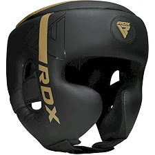 Шолом для боксу RDX F6 Kara Head Guard Matte Golden