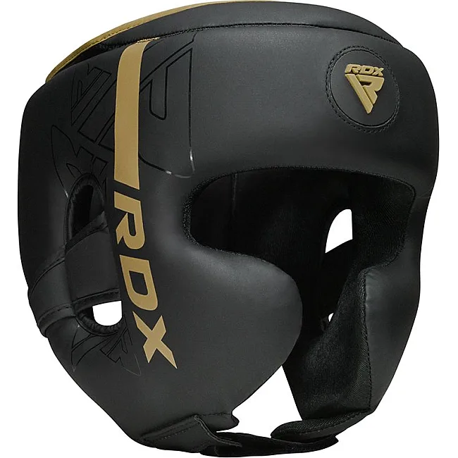 Шолом для боксу RDX F6 Kara Head Guard Matte Golden
