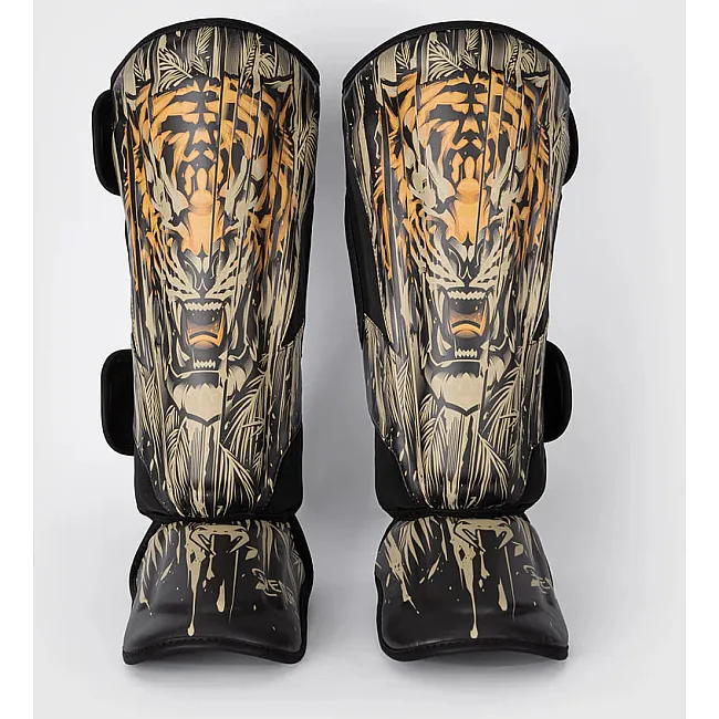 Захисні щитки для ніг VENUM Tiger Black Neon Orange