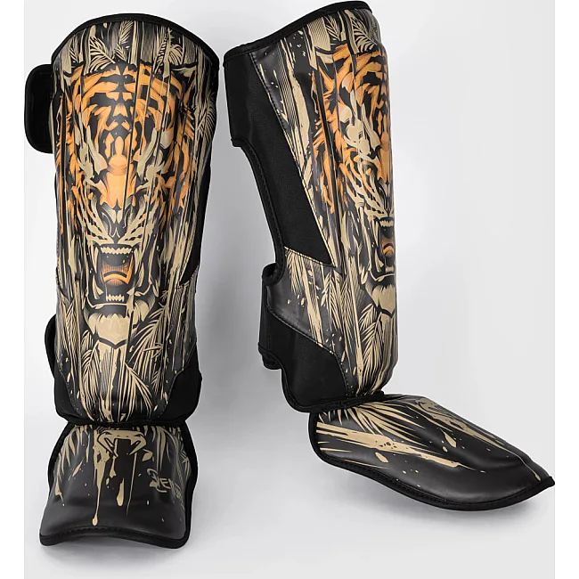 Захисні щитки для ніг VENUM Tiger Black Neon Orange