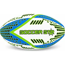 Регбийный мяч SOCCER STAR R-5341-4 (Белый-синий-салатовый)
