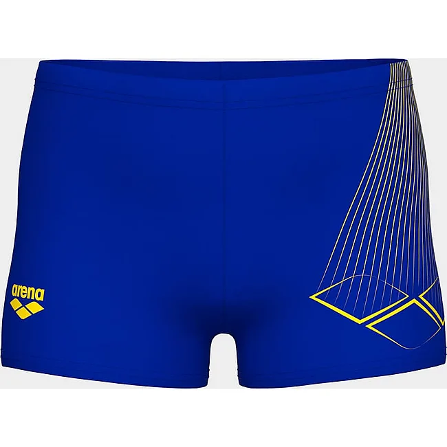 Плавки-шорты для мальчиков Arena BRIGHT SWIM SHORT синий, желтый (для детей)