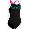Купальник закрытый для девочек Arena SUNRISE SWIMSUIT SWIM PRO BACK черный, бирюзовый, розовый (для детей) 11