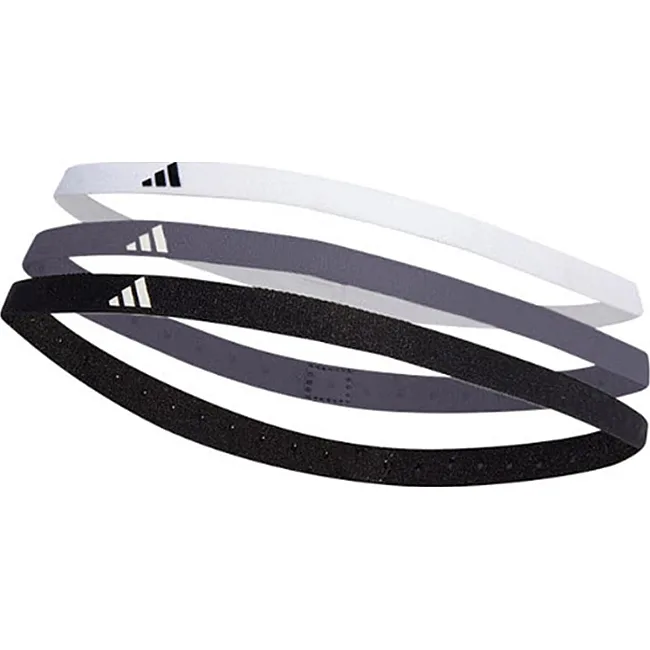 Пов'язки на голову ADIDAS Hairbands 3pk чорний, сірий, білий OSFM