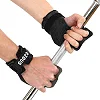 Гимнастические накладки перчатки для турника 3 HOLE CARBON HAND GRIPS EZOUS D-15 2шт (Черный)