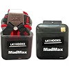 Крюки для тяги на запястье MadMax MFA-330 Lat Hooks Antic silver/Grey/Red