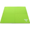 Коврик-пазл мат спортивный для фитнеса и спортинвентаря GYM MAT FI-5115 ZELART
 4детали 62х62х1,2см в наборе (Черный-зеленый)