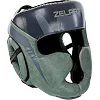 Тренировочный шлем для бокса PU ZELART BO-1197 (Черный-оливковый)