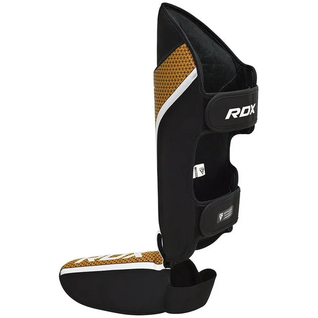Защита голени и стопы RDX SHIN INSTEP AURA PLUS T-17 Black Golden