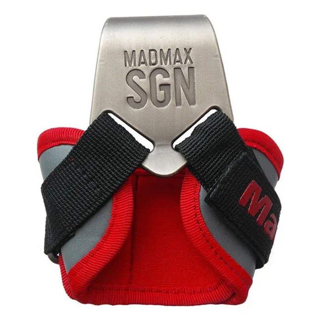 Крюки для тяги на запястье MadMax MFA-330 Lat Hooks Antic silver/Grey/Red