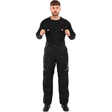 Мотоштаны текстильные брюки с подтяжками SCOYCO P072H-F (Черный)
