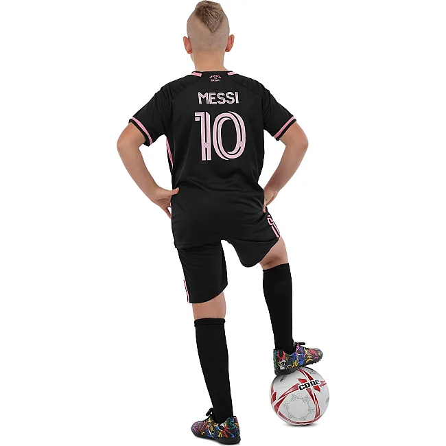 Футбольна форма дитяча із символікою клубу INTER MIAMI MESSI 10 гостьова 2024 SP-SPORT CO-3642 105-160см