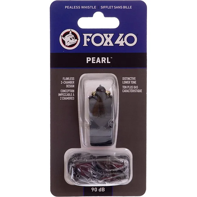 Свисток спортивный судейский пластиковый со шнурком PEARL FOX40
-PEARL (Зеленый)