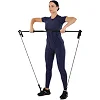 Палка гимнастическая с эспандерами Gym Stick для фитнеса SP-SPORT FI-4412 1,3м