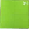 Коврик-пазл мат спортивный для фитнеса и спортинвентаря GYM MAT FI-5115 ZELART
 4детали 62х62х1,2см в наборе (Черный-зеленый)