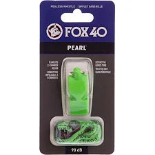 Свисток спортивный судейский пластиковый со шнурком PEARL FOX40-PEARL (Зеленый)