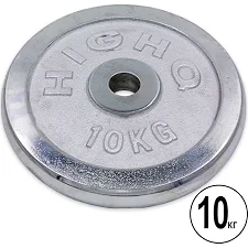 Блины диски хромированные HIGHQ SPORT TA-1454-10S 30мм 10кг хром