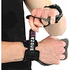 Гимнастические накладки перчатки для турника 3 HOLE CARBON HAND GRIPS EZOUS D-15 2шт (Черный)