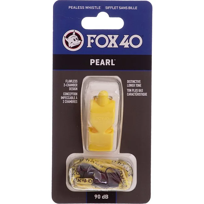 Свисток спортивный судейский пластиковый со шнурком PEARL FOX40
-PEARL (Зеленый)