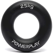 Кистевой эспандер силиконовый POWERPLAY PP-4324 Hand Grip Ring Hard 25 кг. Черный
