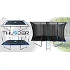 Батут THUNDER OUTSIDE PHENOM с наружной сеткой 8 х 12 футов черно-голубой