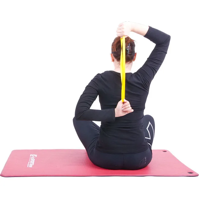 Лента-эспандер для упражнений inSPORTline Hangy Light 27,5 см желтая