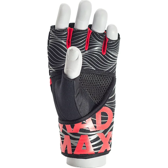 Перчатки (фитбокса или легких ударов по боксерской груше) MadMax MFG-906 MAXGEL Fighting Gloves Black/Red
