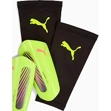 Щитки футбольні дитячі Puma ULTRA Light Sleeve жовтий