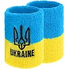 Спортивный напульсник впитывающий влагу UKRAINE BC-9282 1шт (Желтый-голубой)