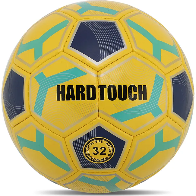 Футзальний м'яч HARD TOUCH FB-5040 №4 PU (Жовтий-блакитний)