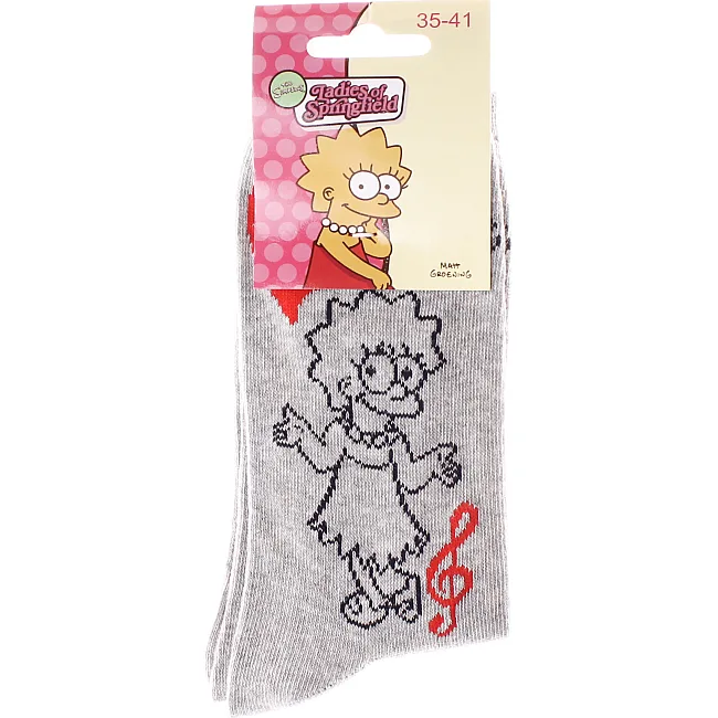 Носки SIMPSON LISA I LOVE MUSIC женские, арт.13057681-3